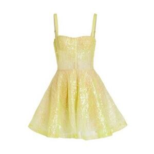 BRONX & BANCO Mademoiselle Neon Sequin Mini Dress